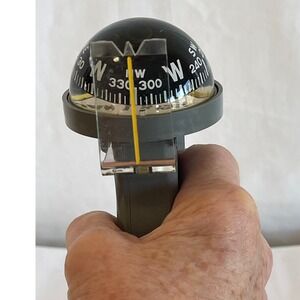 Vintage Hand Bearing Compass Nautical Marine Tool Boxed NO LIGHT